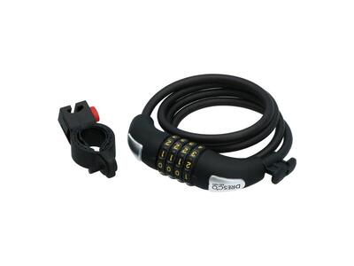 Dresco code kabelslot 120/8 -cijferslot / spiraalslot - 120 cm - met houder
