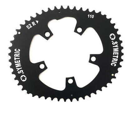 OsyMetric Kettenblatt Road 52 Zähne 110 mm Lochkreis - ovales Aluminium-Kette...