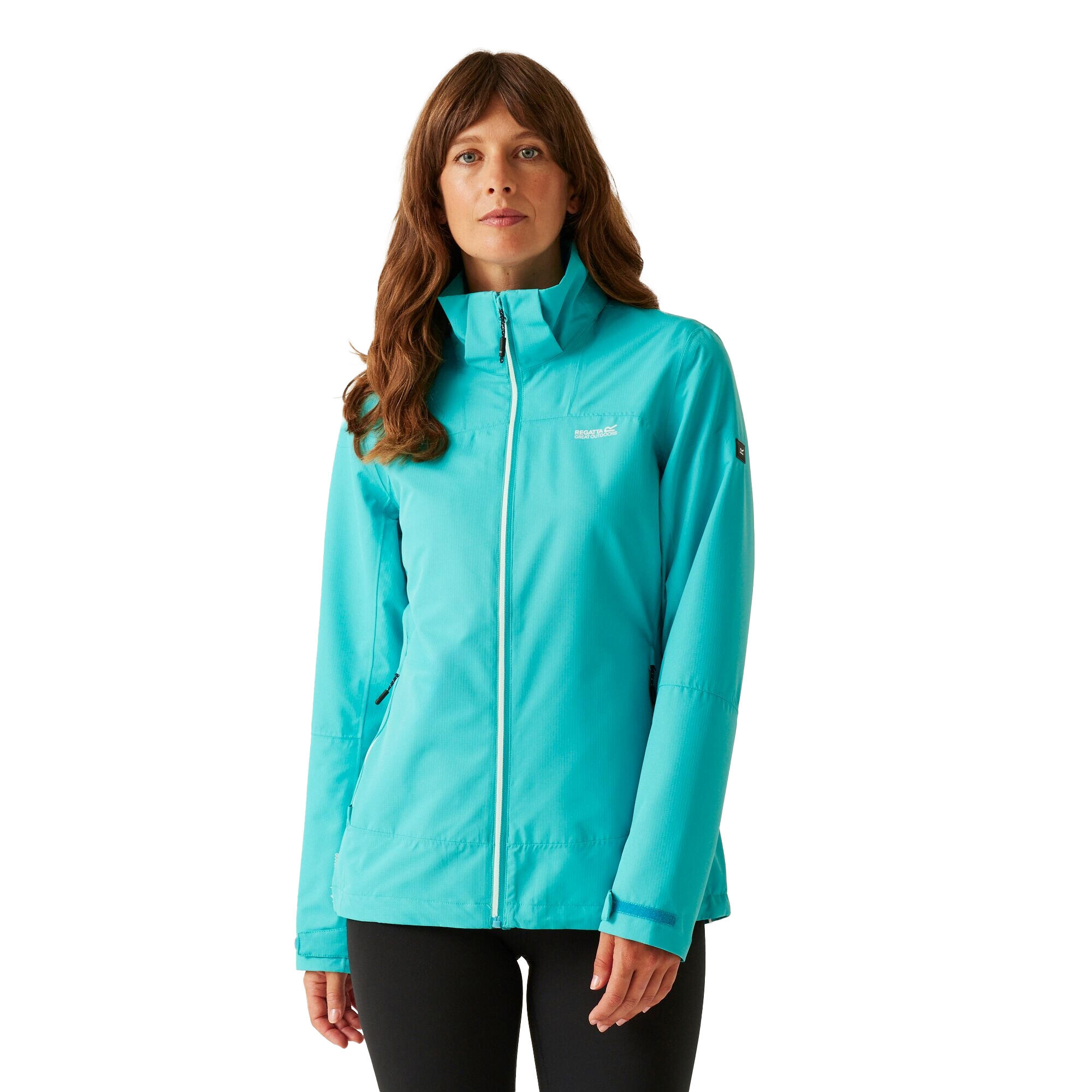 Dames Oakhowe Waterdichte Jas (Turquoise) 4/5