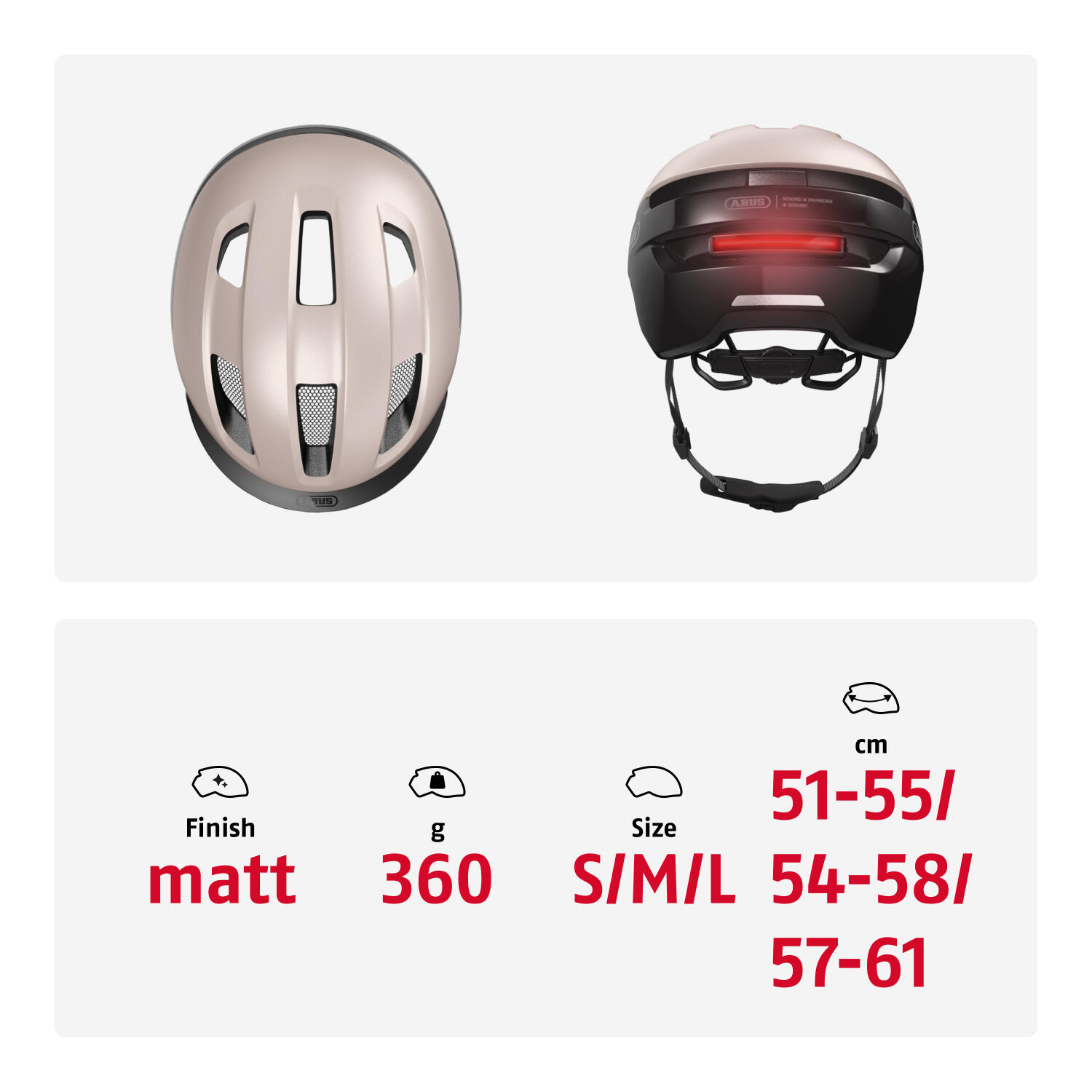 Casque Abus Purl-Y Ace Champagne Or - M 54-58 cm 5/7