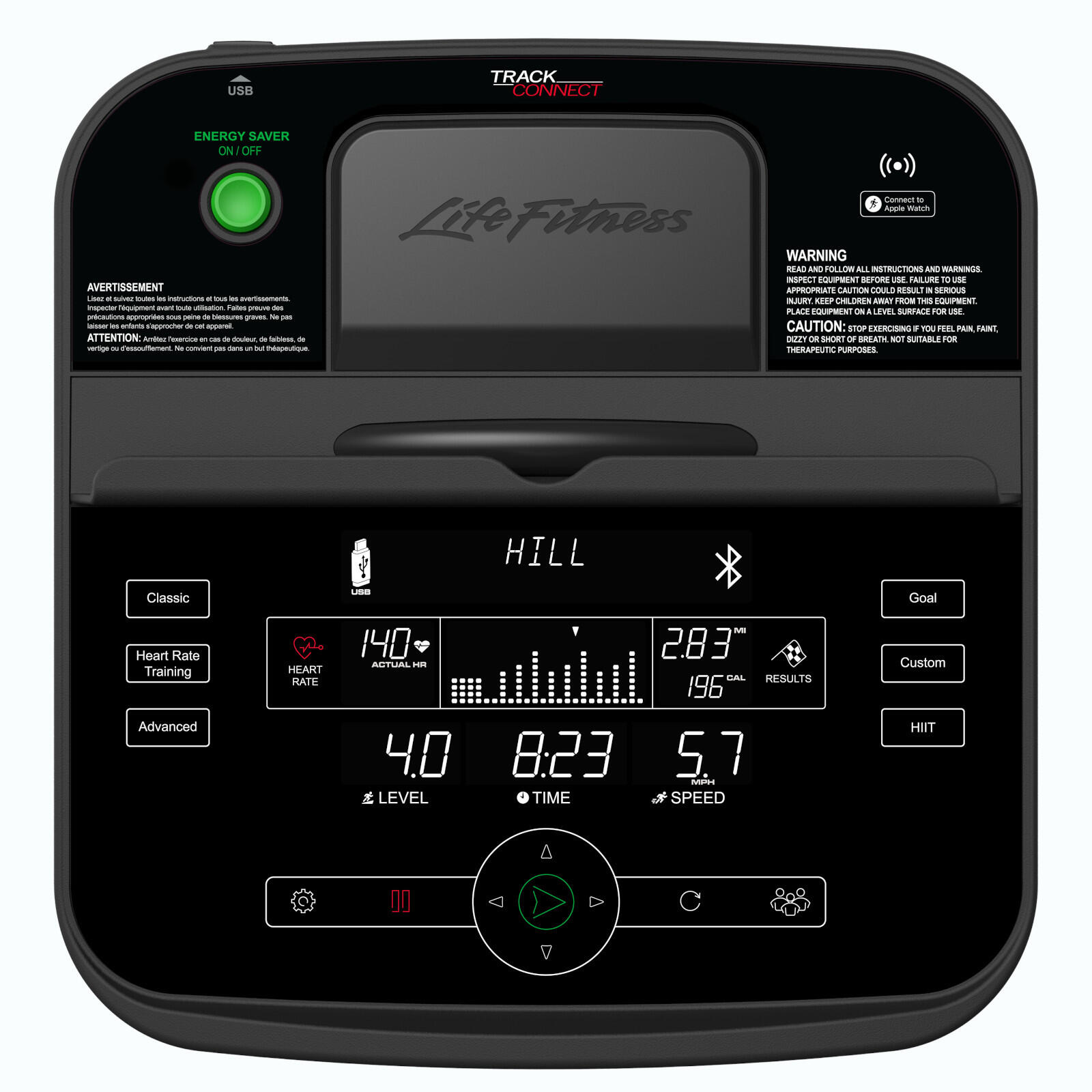 Life Fitness Vélo d’Appartement C3 avec Console Track Connect 2.0 2/2