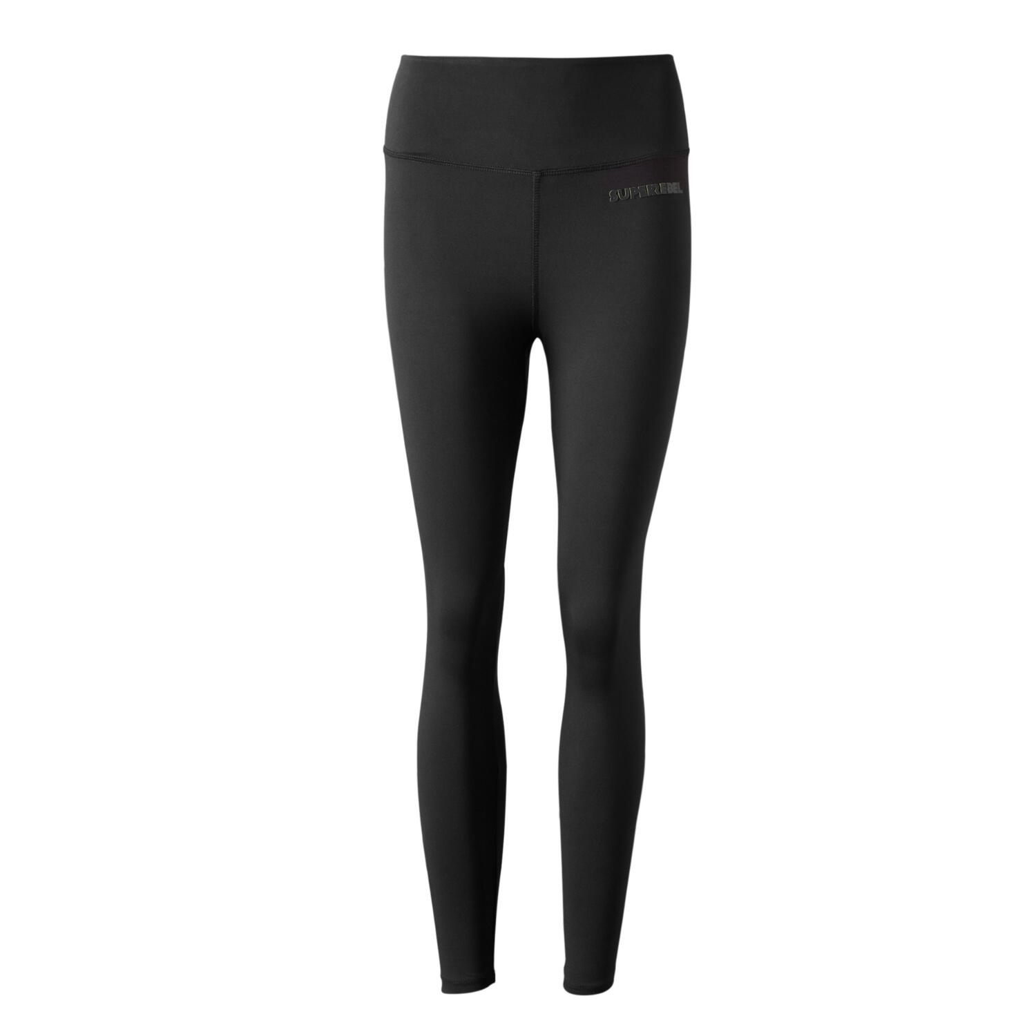 Superrebel Gear - Katherine_ – Legging De Sport Femme – Noir – Taille Haute – Extensible – Fitness - Pantalons - Noir - Decathlon