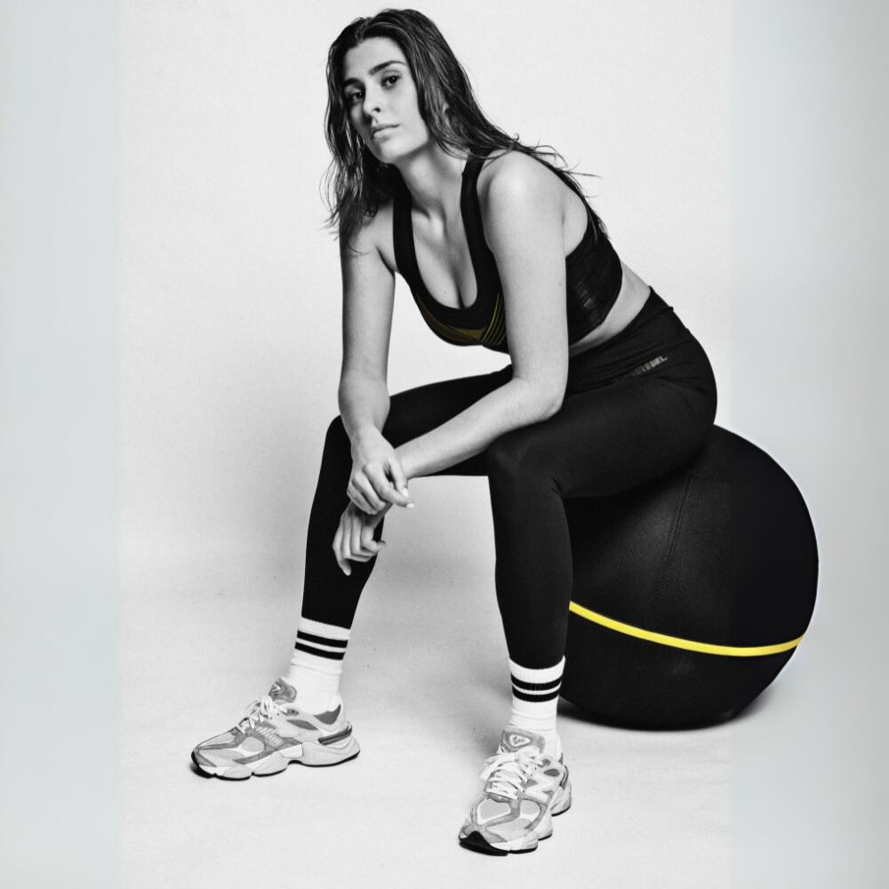 KATHERINE_ – Leggings sportivi donna – Nero – Vita alta – Elasticizzati 4/5