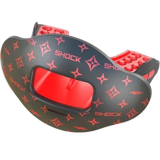 Shock Doctor Max Air Flow Lip Guard Print White/Gold Lux