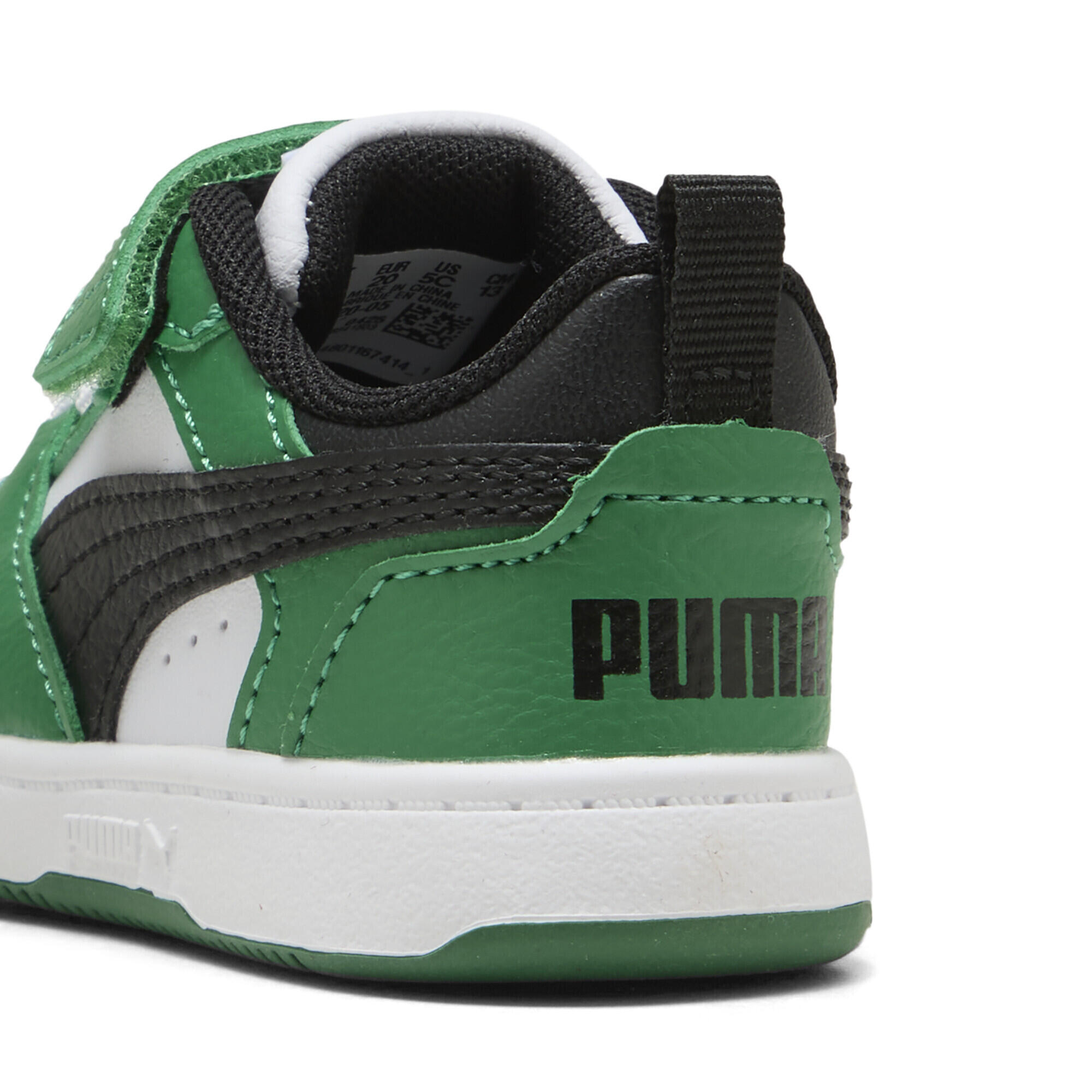 Sneakers PUMA Rebound v6 Lo primi passi PUMA White Black Archive Green 2/7