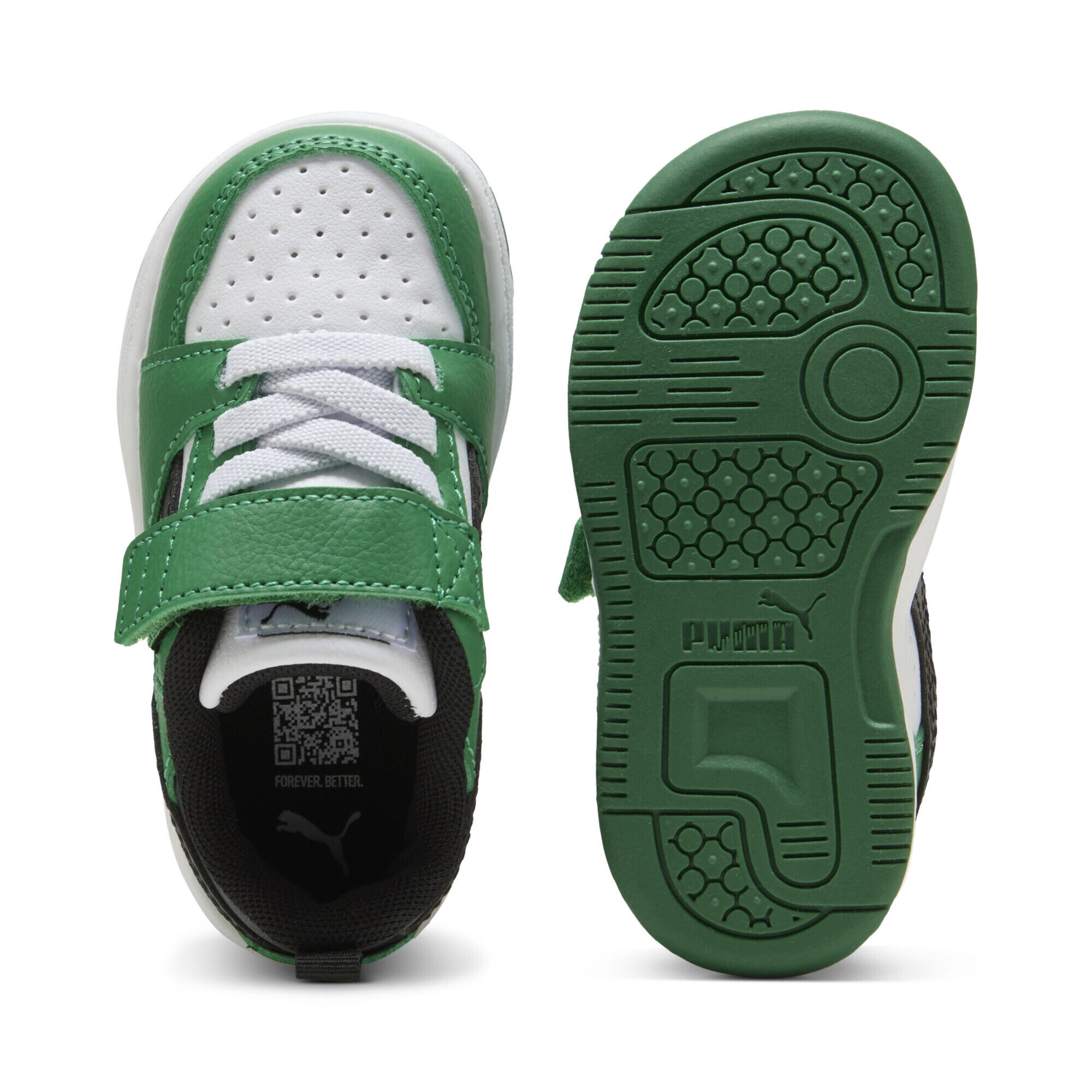 Sneakers PUMA Rebound v6 Lo primi passi PUMA White Black Archive Green 4/7