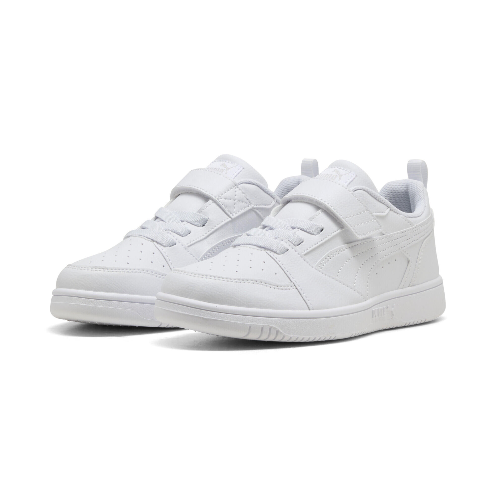 PUMA Sapatilhas criança confortáveis Rebound V6 PUMA White Cool Light Gray