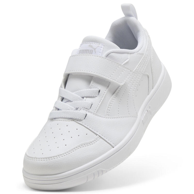Dziecięce sneakersy PUMA Rebound V6 Lo PUMA White Cool Light Gray