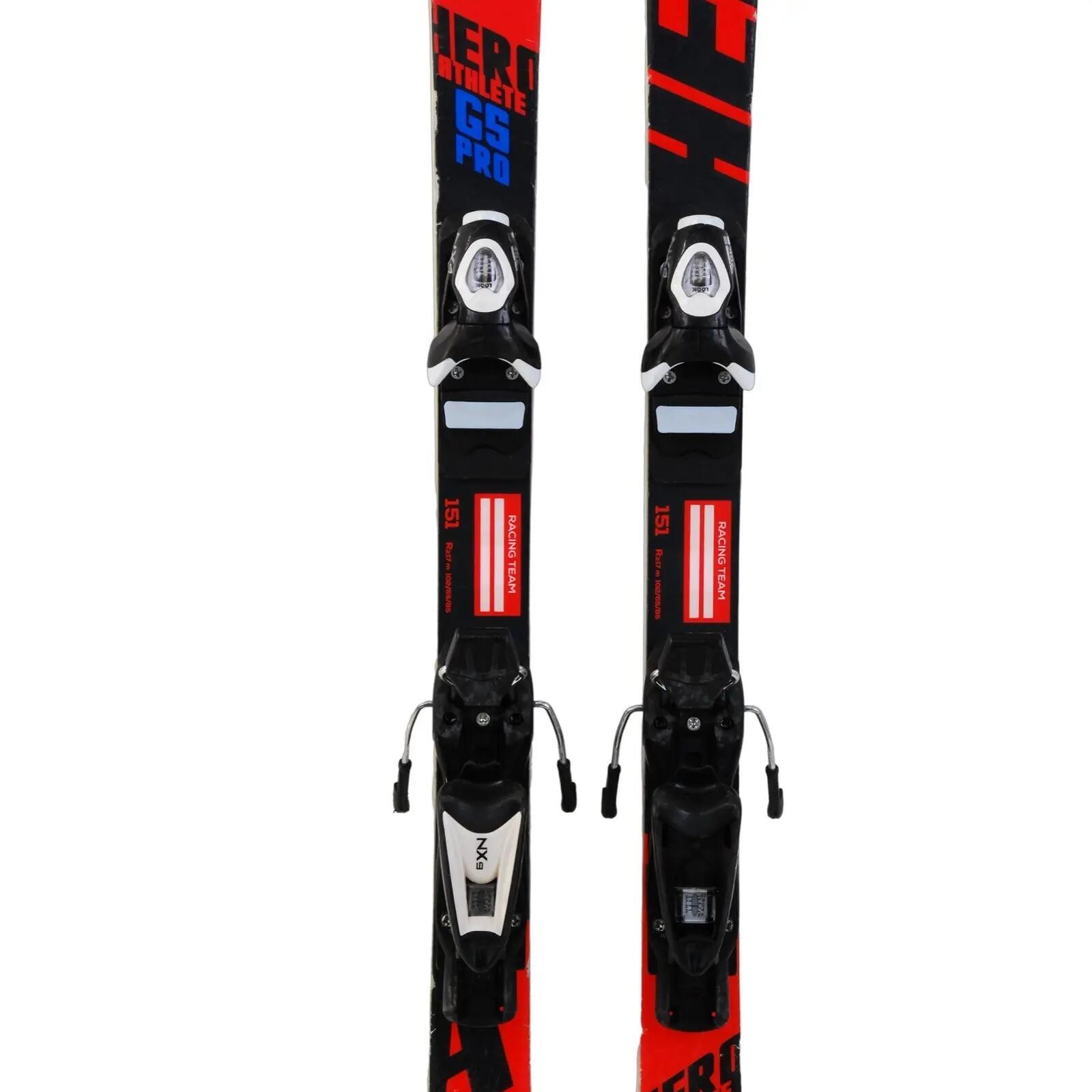 TWEEDEHANDS - Rossignol Hero Athlete Gs Pro Junior Ski + Bindingen - JUIST 3/4