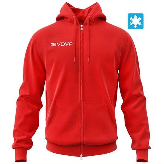 Givova King Sweatshirt mit Reißverschluss Rot XL