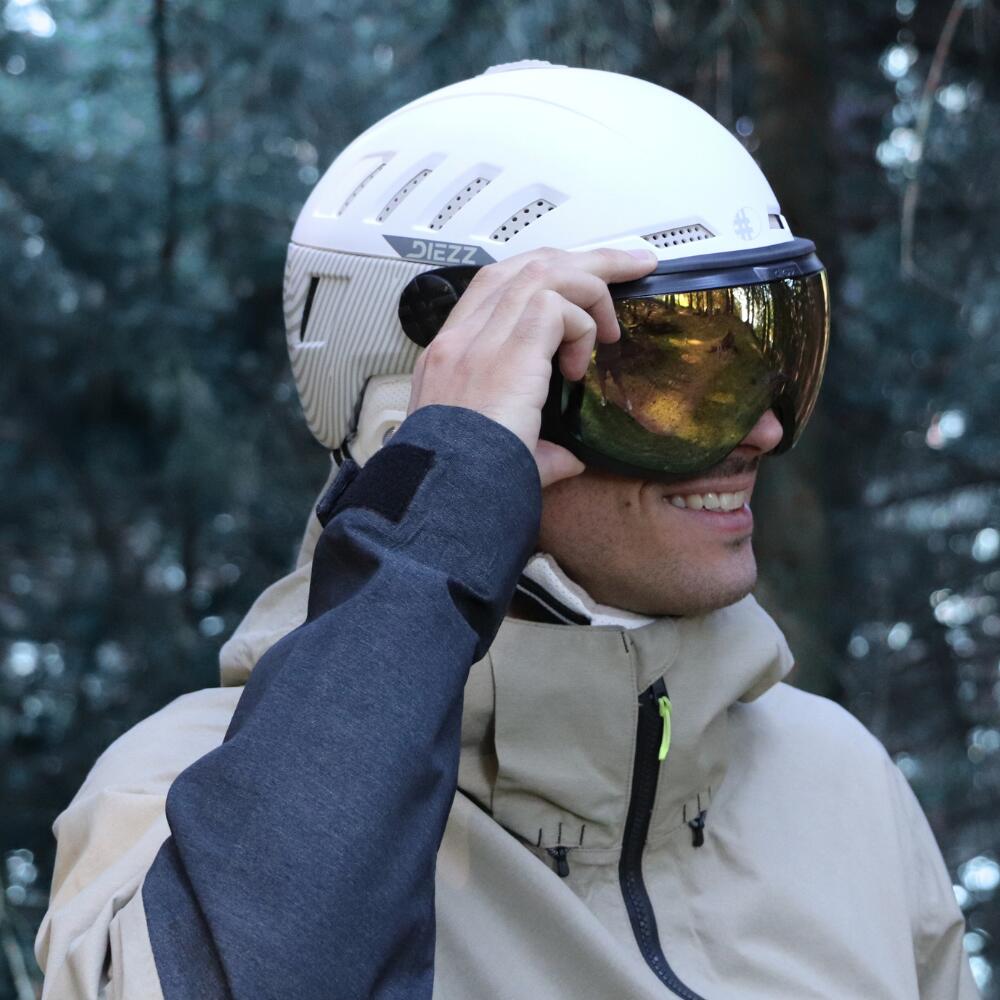CASCO VISOR ARTICK WHITE SILVER 5/6