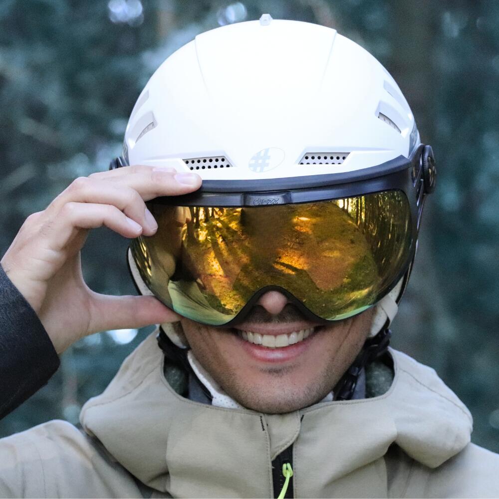 CASCO VISOR ARTICK WHITE SILVER 4/6