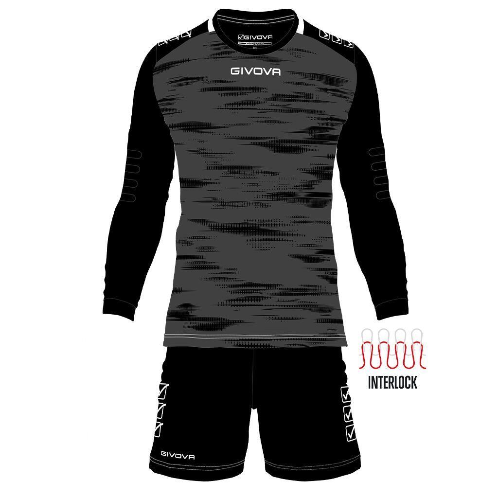 Givova - Survetement Football Hommes Givova Difesa - Tenue De Football - Gris|noir - 34 2xs - Decathlon