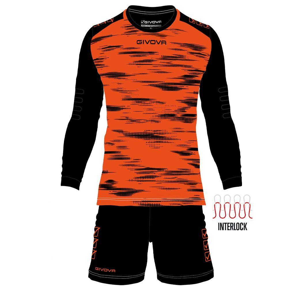 Goalkeeper Set Givova Kit Fluo Orange-black Orange