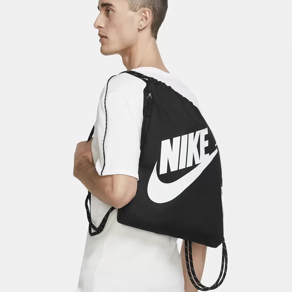 Nike Heritage Gym Sack - Black Polyester