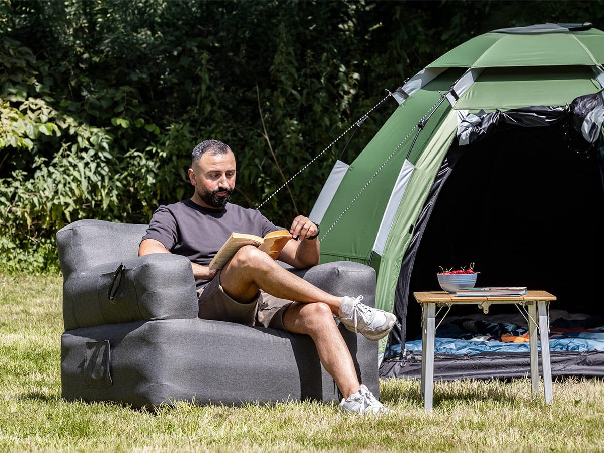 Fotel dmuchany, sofa kempingowa, plażowa Easy Air Premium, 1-osobowa, do 200 kg 4/7