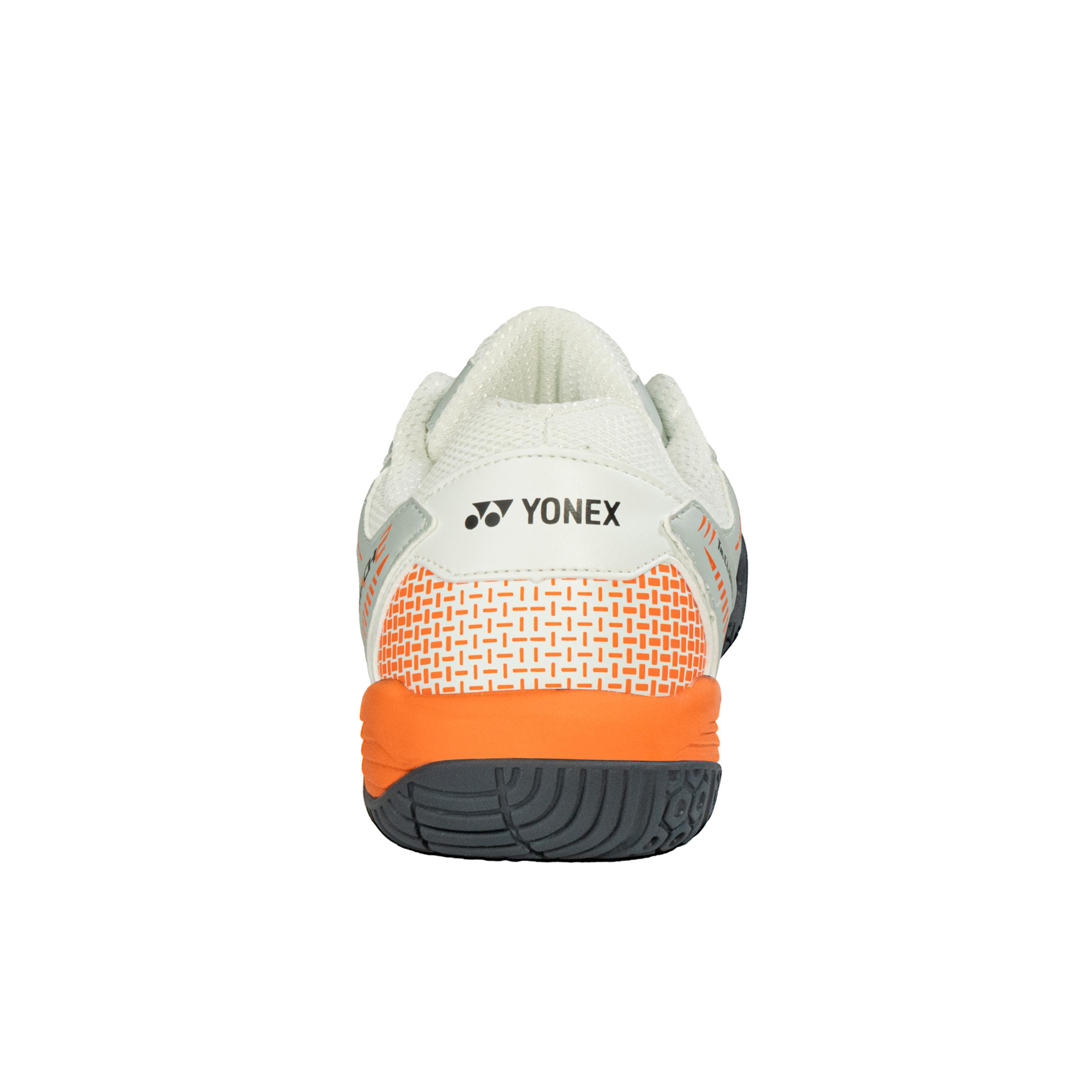 JUNIOR BADMINTON SHOES MACH 2 JR WHITE / BURNT ORANGE