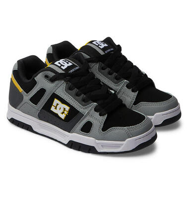 Leren schoenen stag grau heren