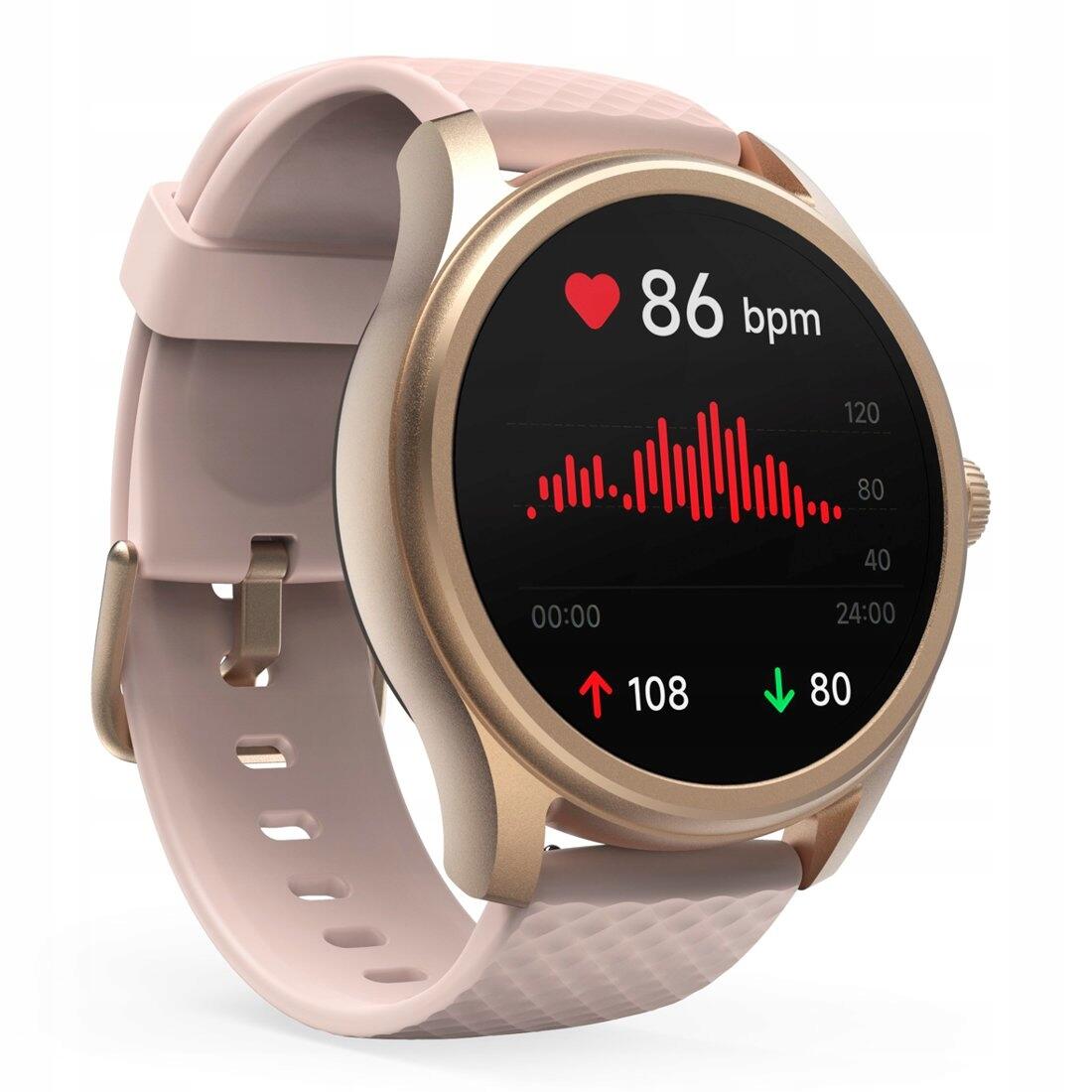 Hama Smartwatch 5010 Rond Slaapbewaking Waterdicht 1.38 Inch Rosé 3/7