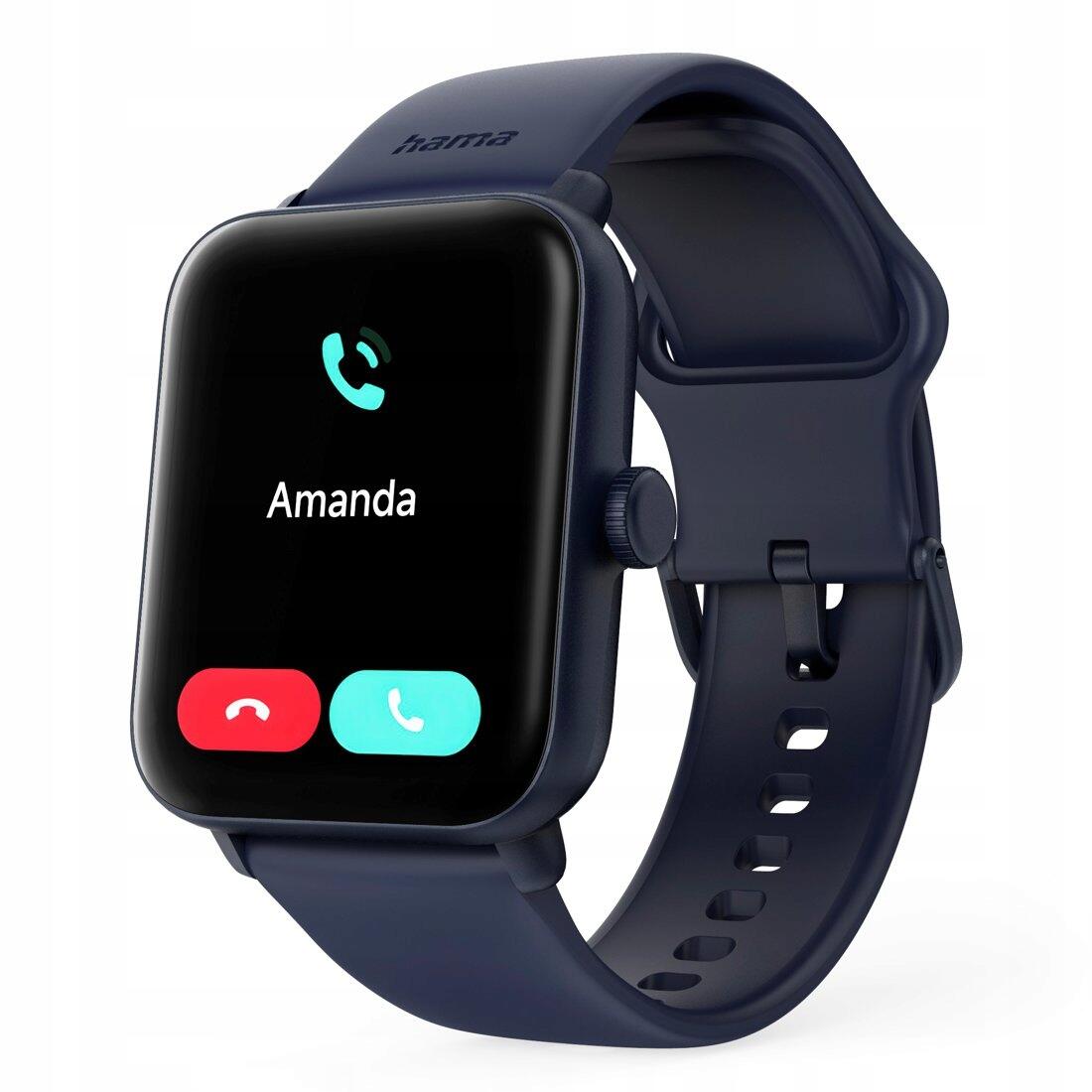 HAMA Smartwatch 6010 GPS, 44 mm, Telefonfunktion, Blau 3/7