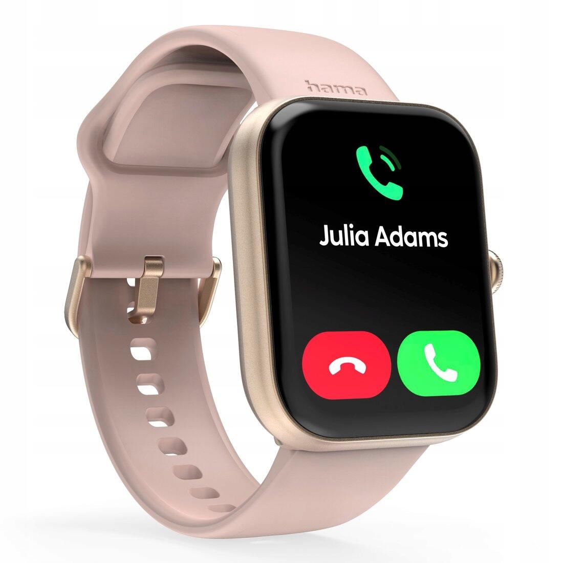 Hama Smartwatch 5000 Telefoonfunctie Slaapanalyse Waterdicht 1,65 inch Rosé 3/7