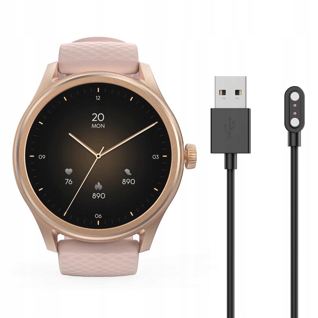 Hama Smartwatch 5010 Rond Slaapbewaking Waterdicht 1.38 Inch Rosé 6/7