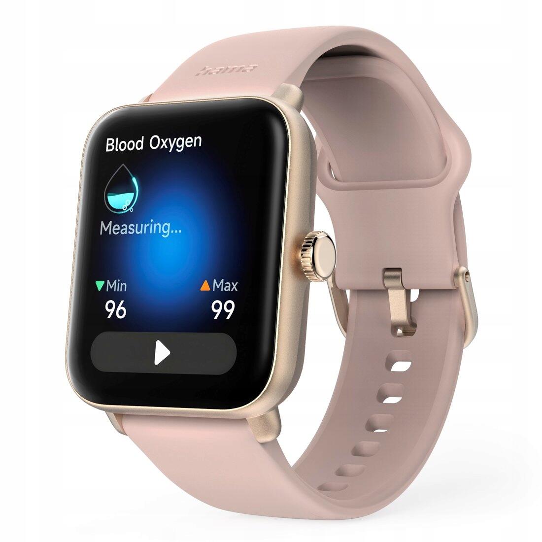 Hama Smartwatch 6010 GPS TFT-Display Telefoonfunctie Waterdicht 1.65 Inch Rosé 2/7