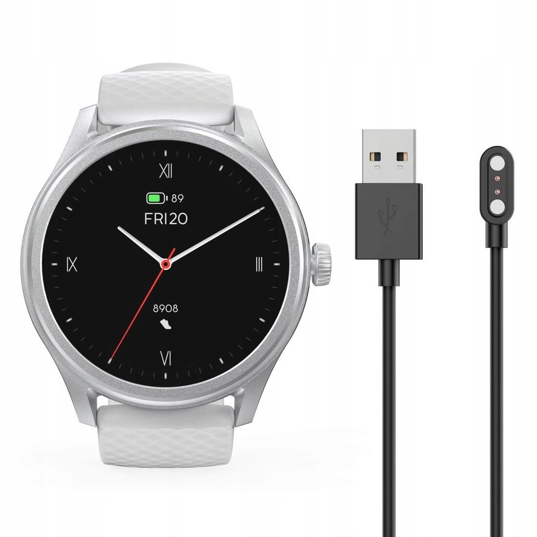 Hama Smartwatch 5010 Rond 1.38 Inch Waterdicht Zilver/Grijs 6/7