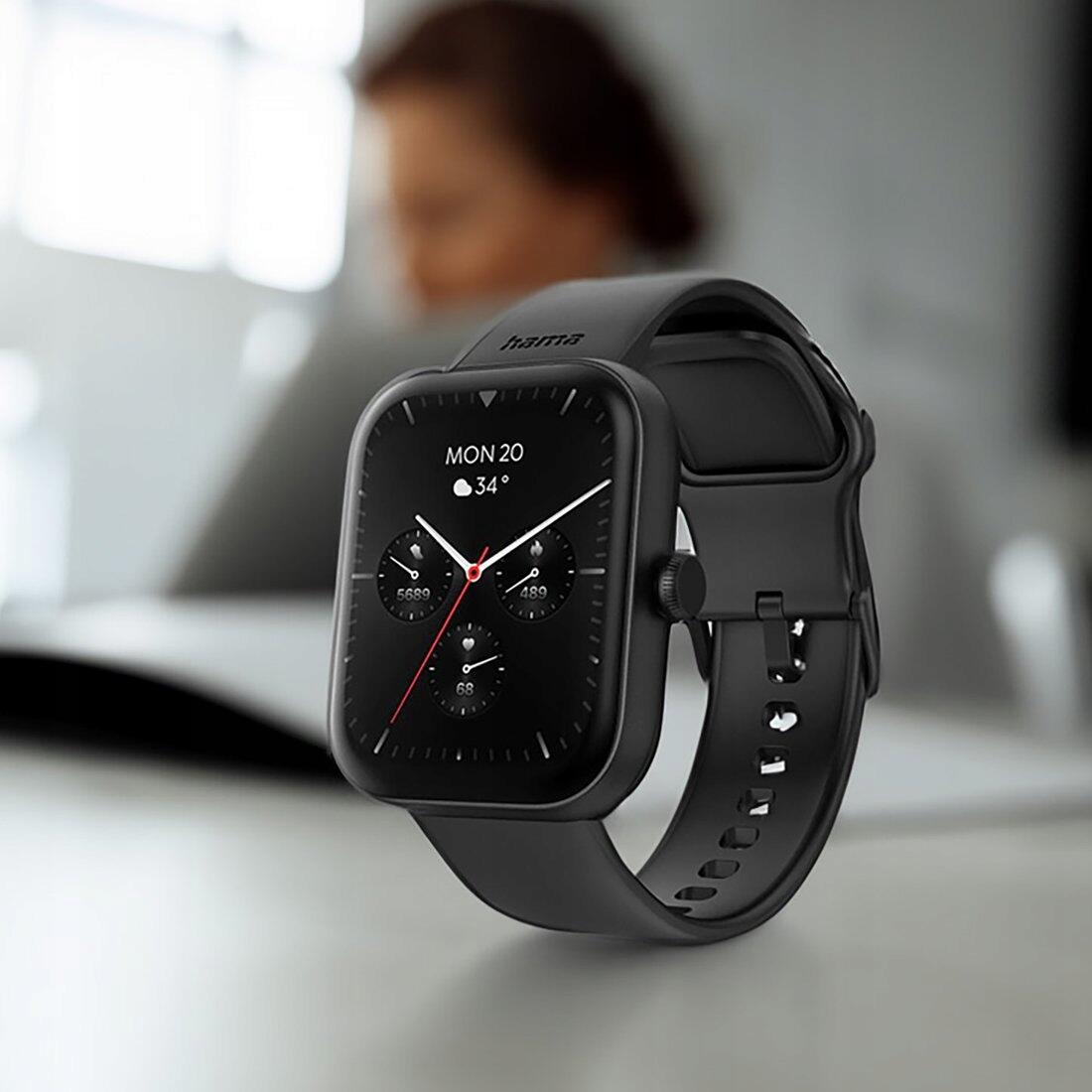 Hama Smartwatch 5000 1,65 inch Touch Telefoonfunctie Slaapanalyse IP68 Zwart 7/7
