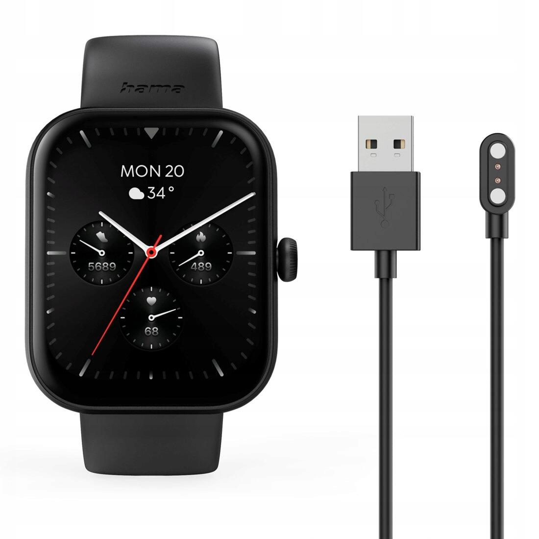 Hama Smartwatch 5000 1,65 inch Touch Telefoonfunctie Slaapanalyse IP68 Zwart 5/7