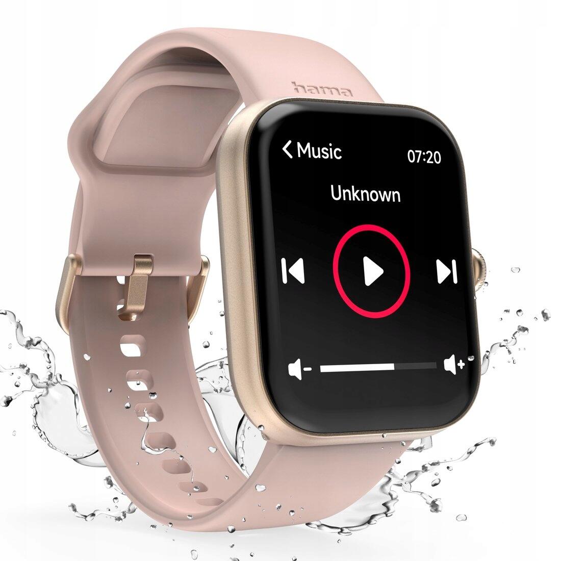 Hama Smartwatch 5000 Telefoonfunctie Slaapanalyse Waterdicht 1,65 inch Rosé 5/7