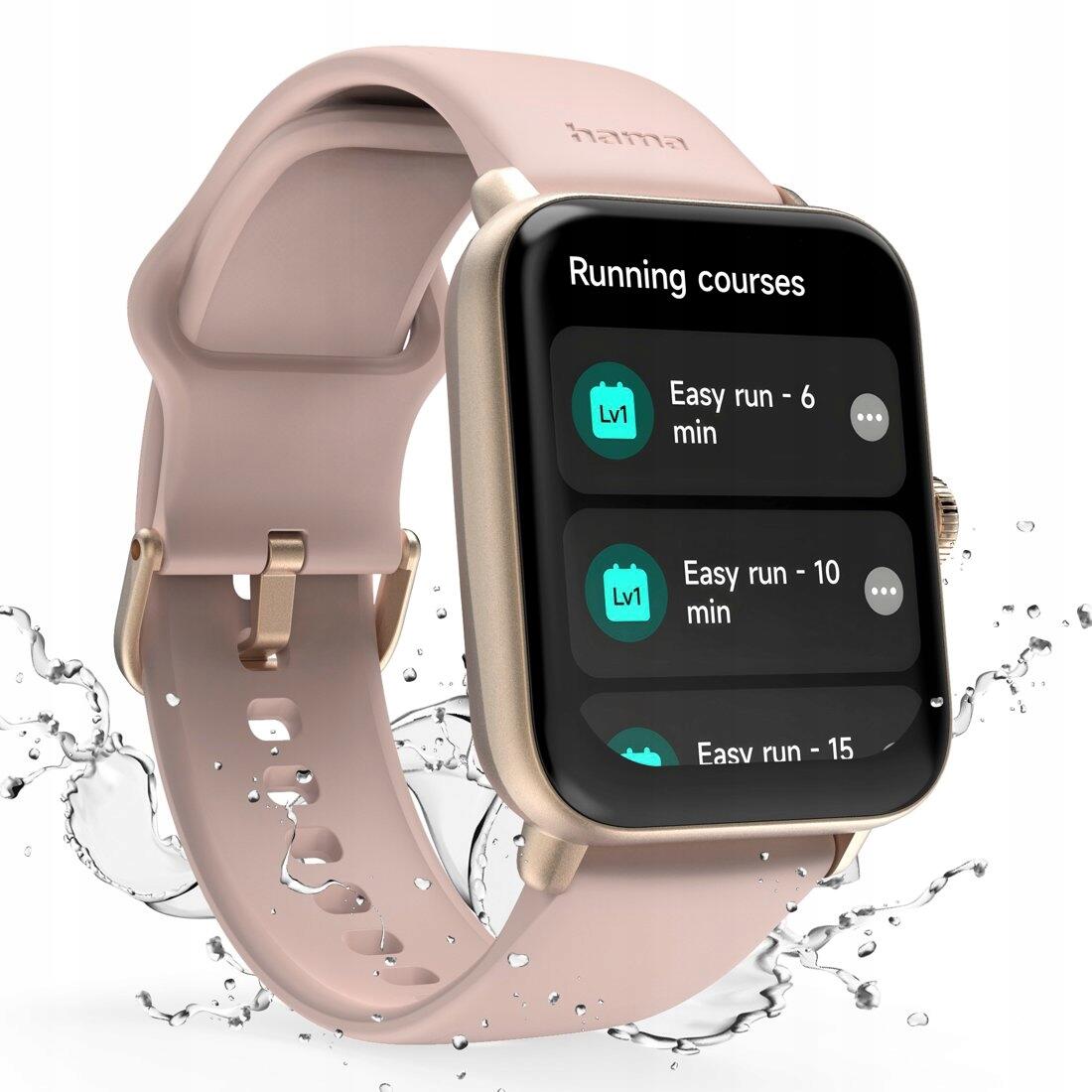 Hama Smartwatch 6010 GPS TFT-Display Telefoonfunctie Waterdicht 1.65 Inch Rosé 5/7
