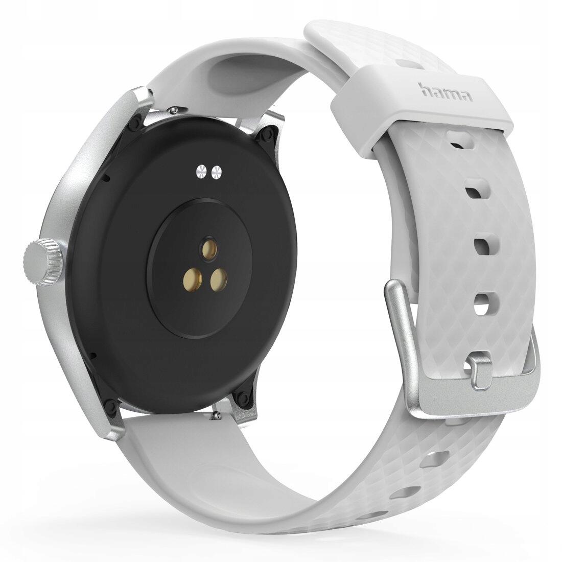 Hama Smartwatch 5010 Rond 1.38 Inch Waterdicht Zilver/Grijs 4/7