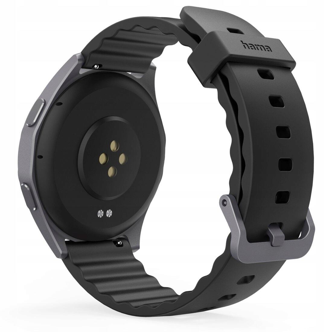 HAMA Smartwatch 7010 GPS, 47 mm, Telefonfunktion, Grau 4/7