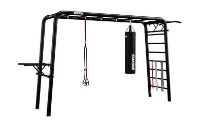 Playbase large + sports set. dip- en optrekstang. fitnesstouw. bokszak en banden