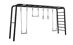 BERG PlayBase Extra Large + Active Set, 2 balançoires, trapèze & anneaux
