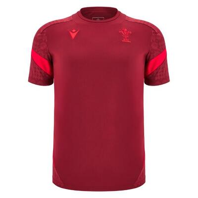 Wales 2026 macron training t-shirt rood volwassene