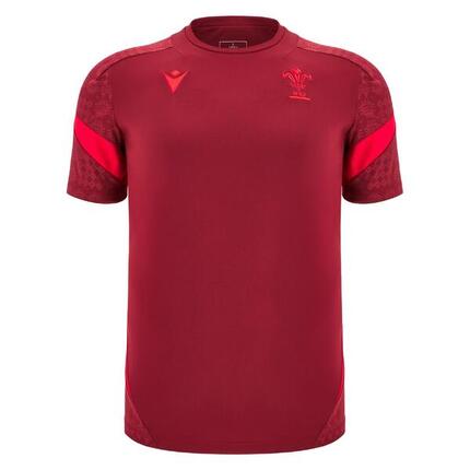 Wales 2026 Macron Training T-shirt Rood Volwassene