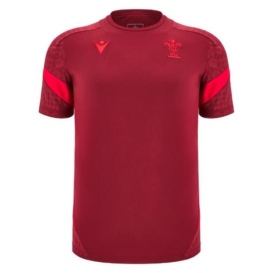 Wales 2026 Macron Training T-shirt Rood Volwassene