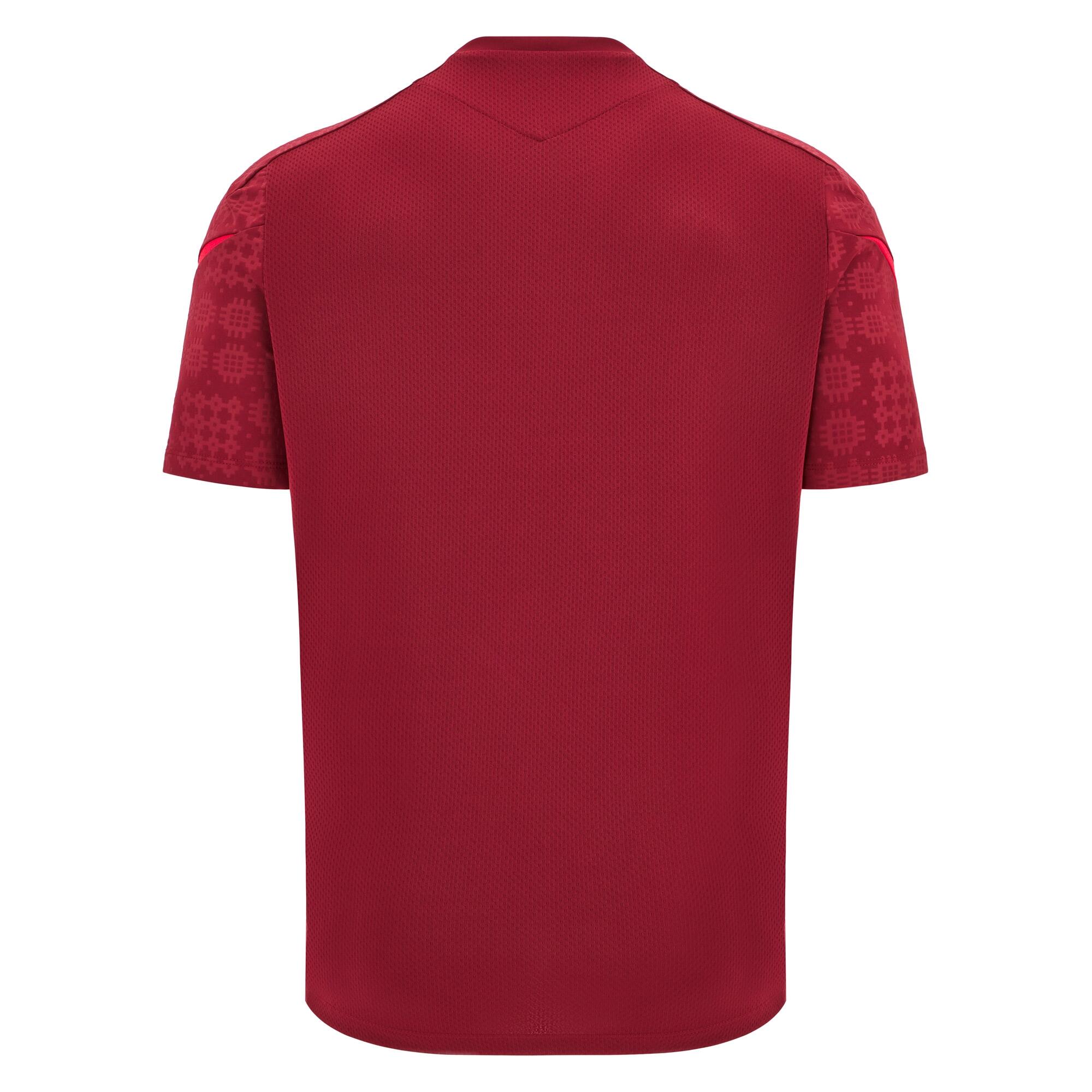 T-shirt d'entrainement Pays de Galles 2026 Macron Rouge Adulte 2/5