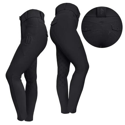 Legginsy jeździeckie z pełnym lejem JD ATTACK Elite