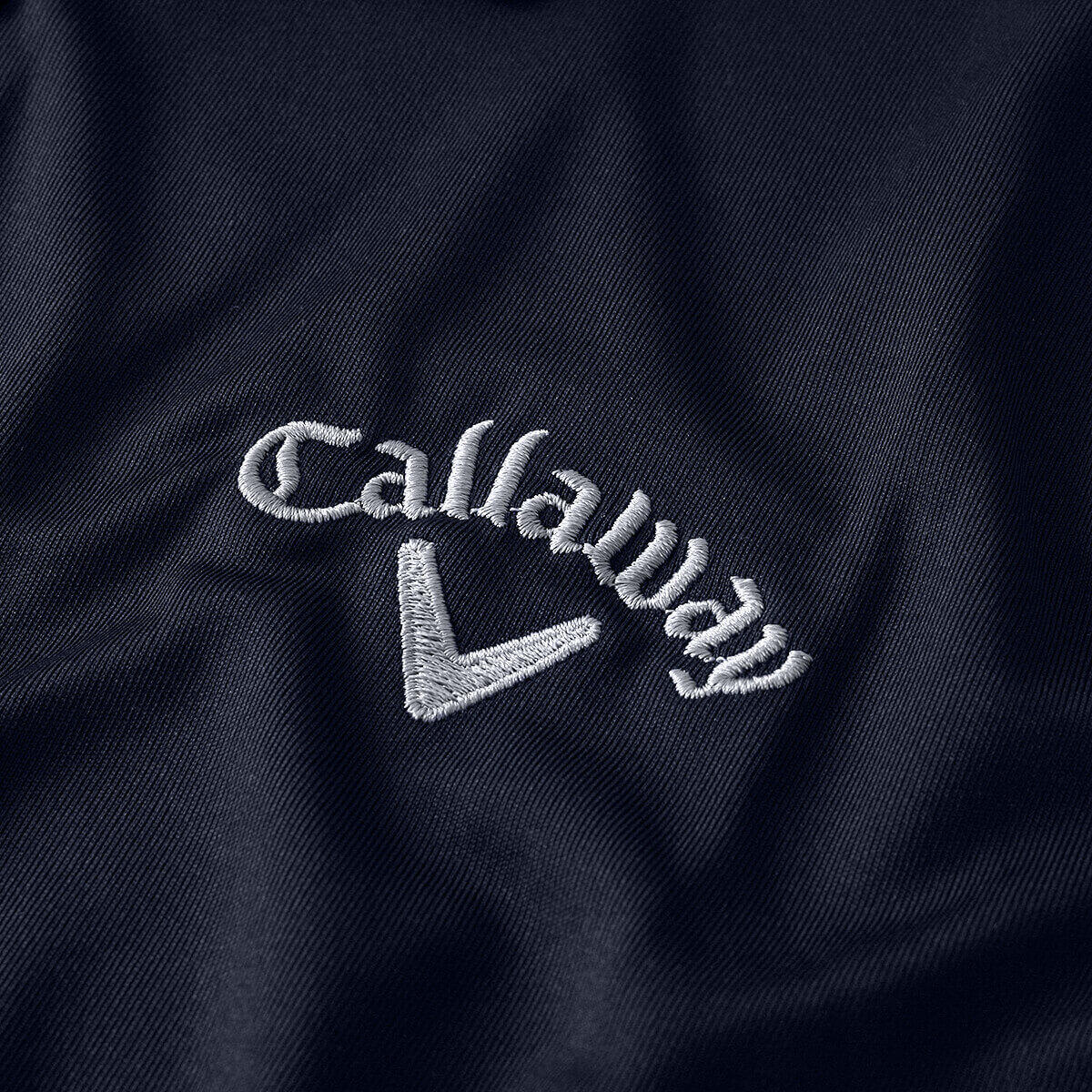 Polo da golf da uomo Callaway Tournament, blu navy 3/4