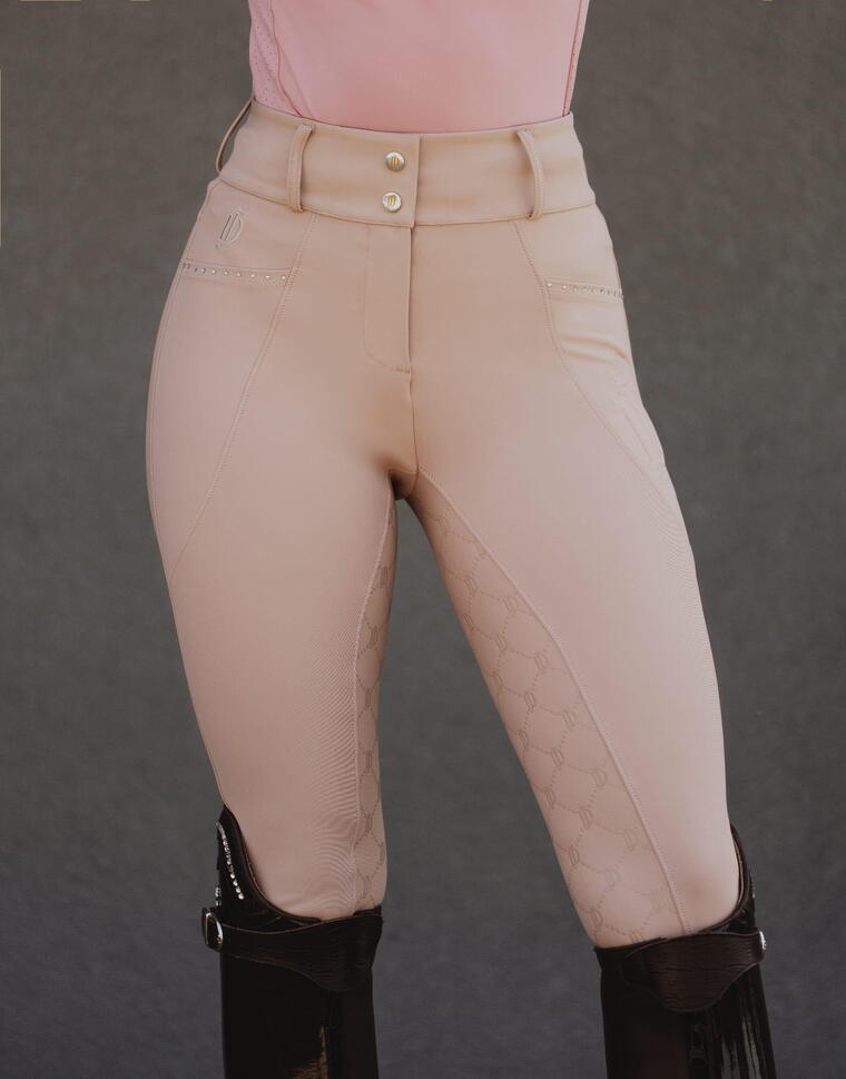Legginsy jeździeckie z pełnym lejem JD ATTACK Elite