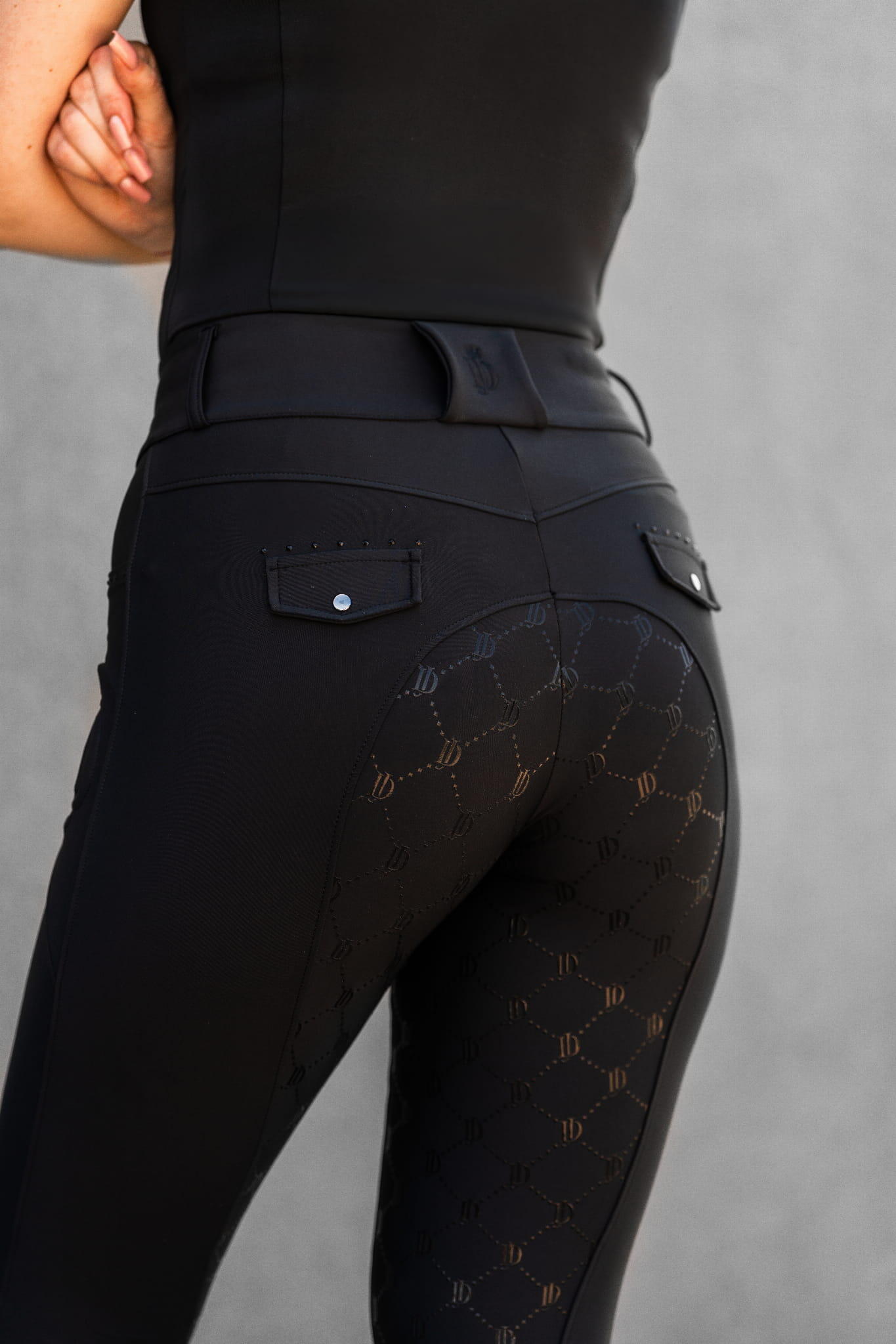 Legginsy jeździeckie z pełnym lejem JD ATTACK Elite 2/3