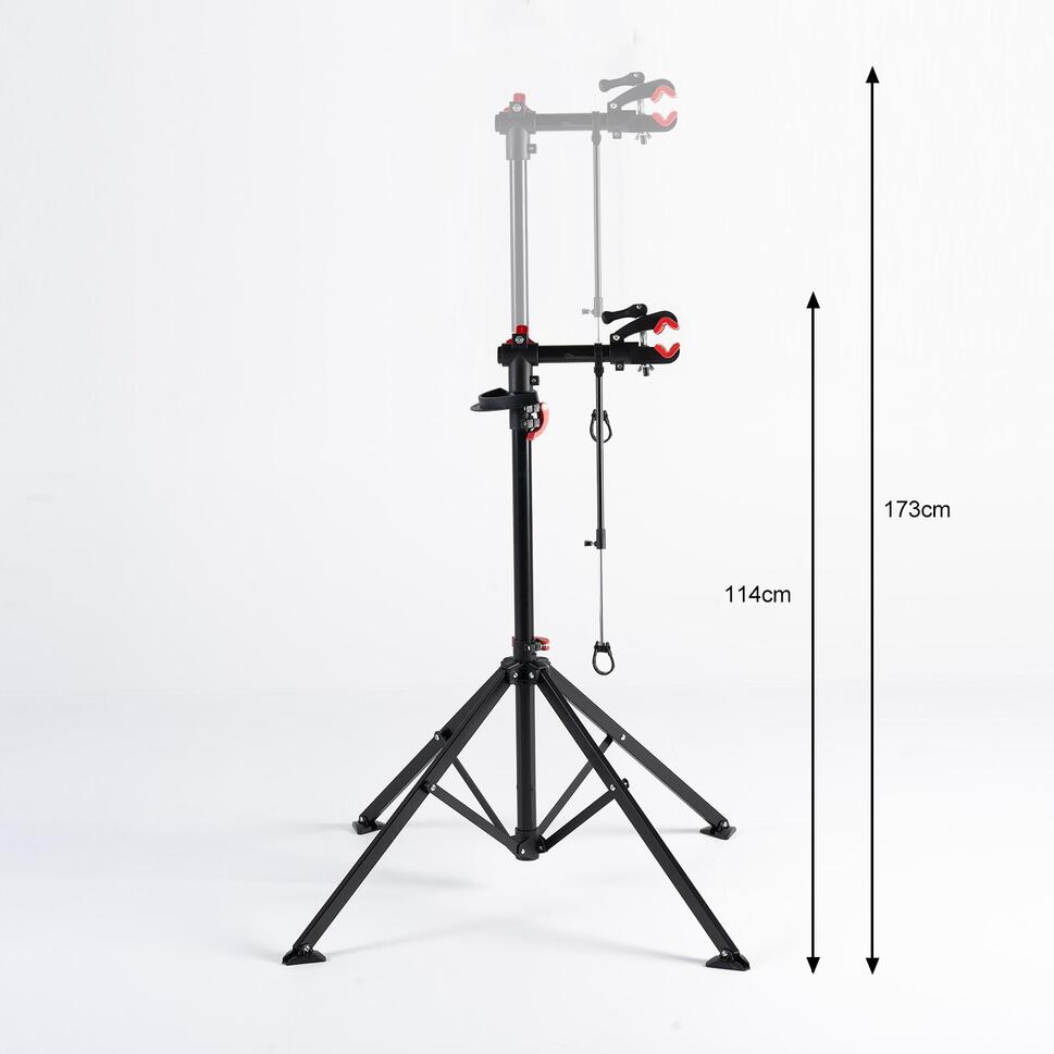 Stojak Serwisowy do Roweru-Składany-Zacisk 360°-Magnetyczną Tacą na Narzędzia