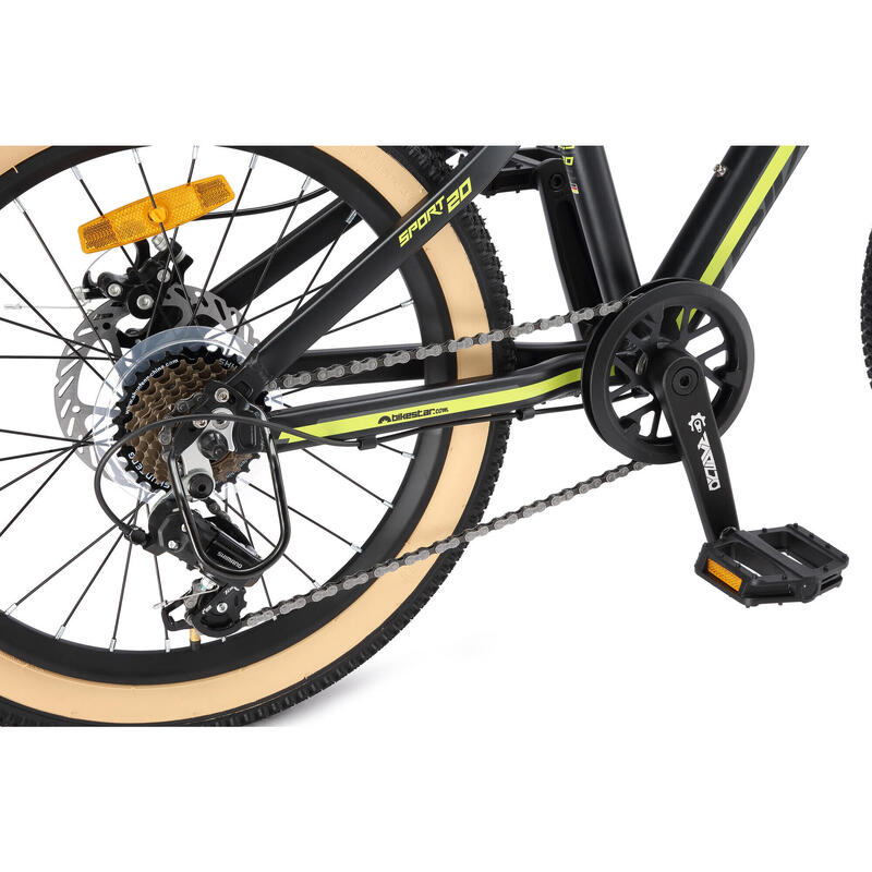 Vélo VTT 20 Pouces MIKIYUEER - Freins Double Disque, Cadre Acier, Pour Ados Et Adultes