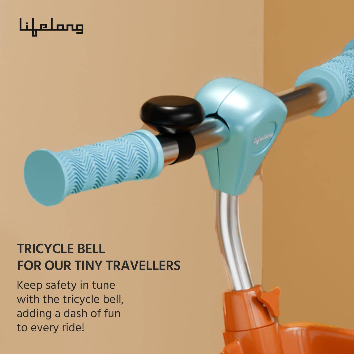 Lifelong Trike Cycle for Kids Cycle 2 - 5 years - Tricycles for Boy & Girl - Baby cycle - bicycle for kids - Bike with 3 EVA Wheels, Bell & Basket -Durable tricycle with Parental Control 30kg Capacity -  4