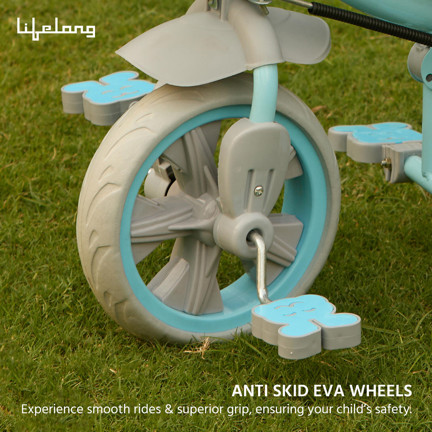 Lifelong Kids Parental Control Tricycle with Hood,Harness,EVA Wheels, Bell & Storage Basket|Baby Trike|Age Group 1 Years to 4 Years Carrying Capacity upto 30 kg