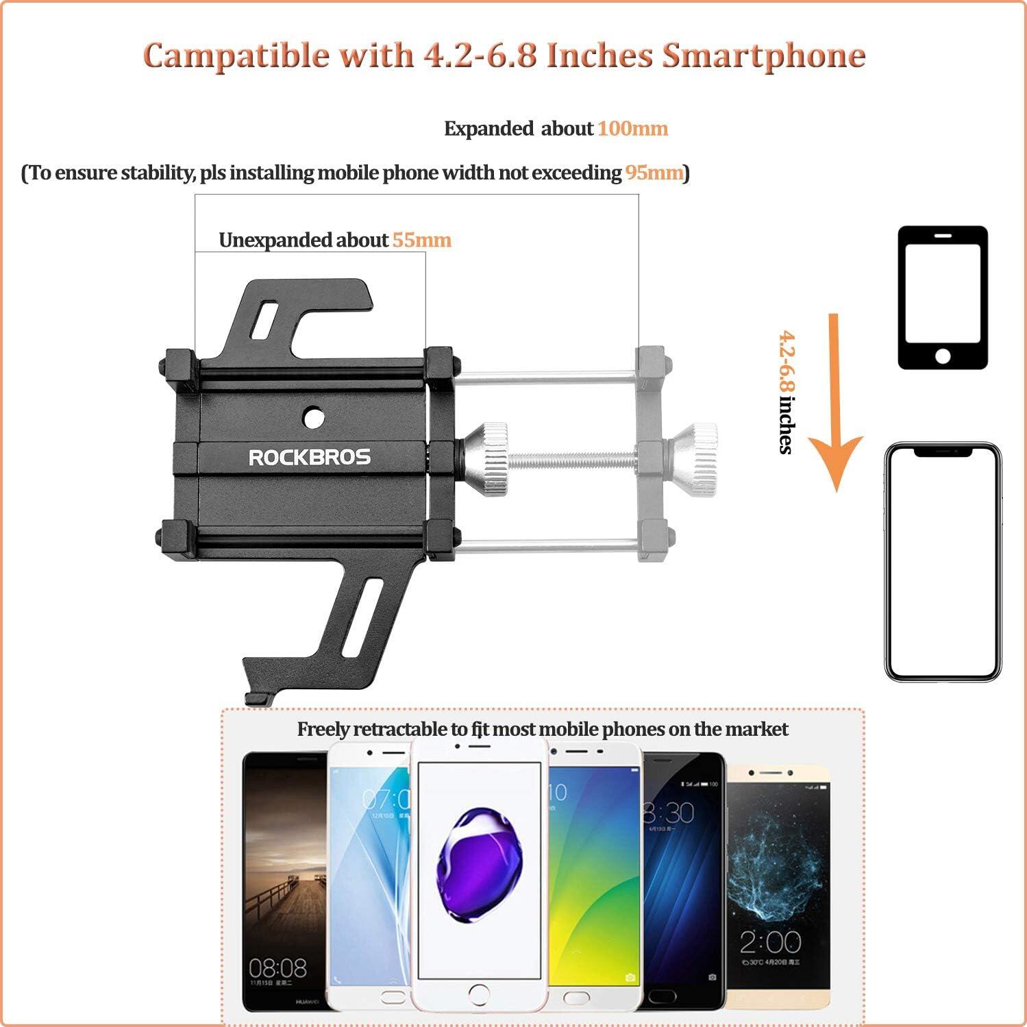 ROCKBROS Fahrrad Handy Halterung Smartphone Halter | Decathlon