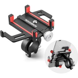 ROCKBROS Support Téléphone Vélo Moto, Rotation 360°, Silicone 3,5 à 6,5 pouces